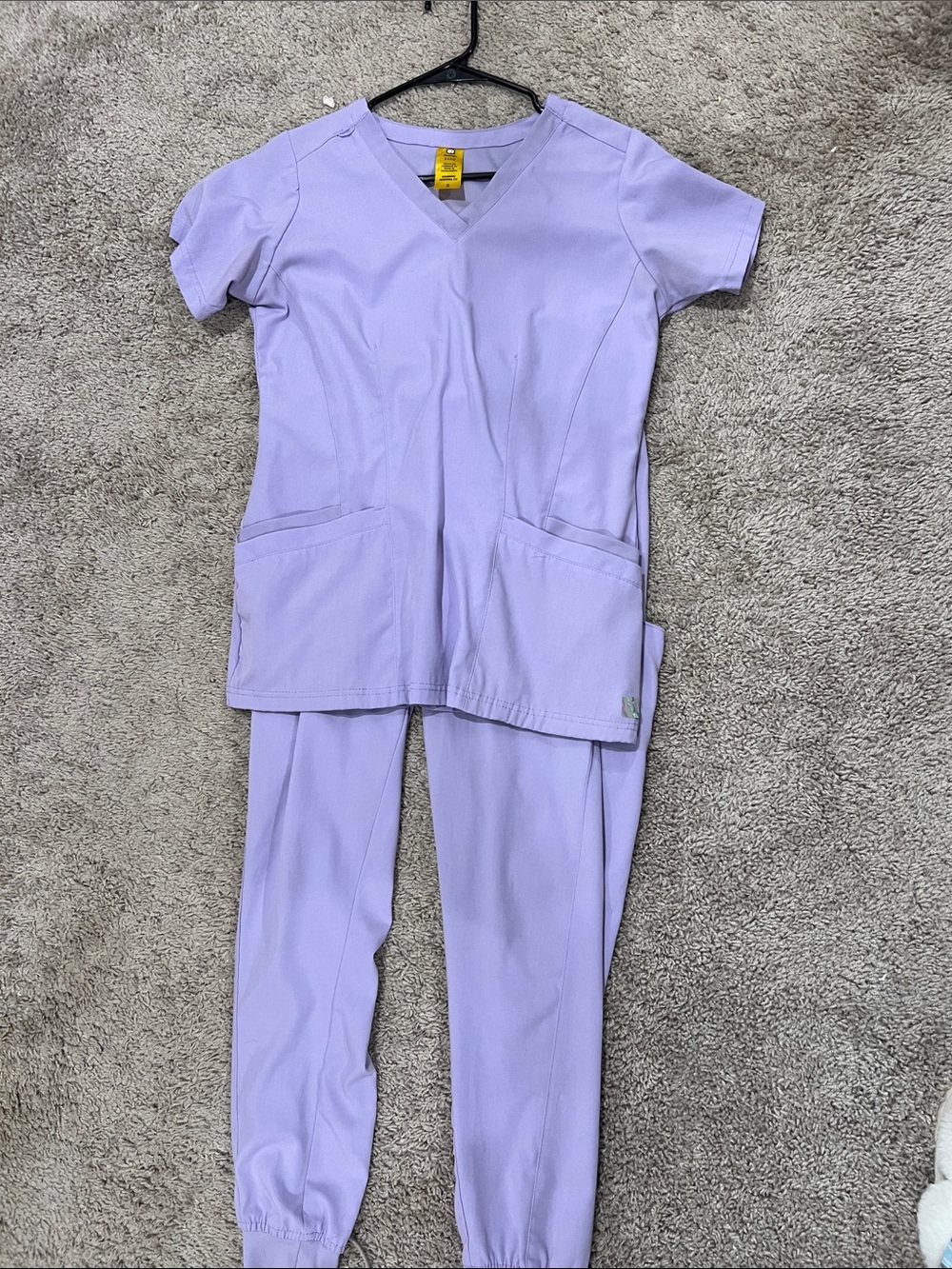 WonderWink Lilac V-Neck Scrub Set